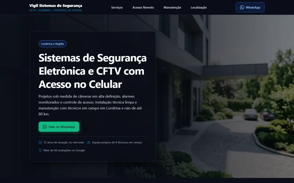 Site de segurança eletrônica